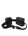 Dolce & Gabbana - Black Leather Double Waist Belt Bag