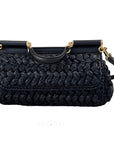 Dolce & Gabbana Black Leather Di Calfskin Crossbody Bag