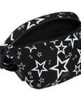 Dolce & Gabbana - Black Polyamide Star Print Travel Fanny Pack