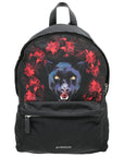 Givenchy - Black Nylon Calfskin Jaguar Print Backpack