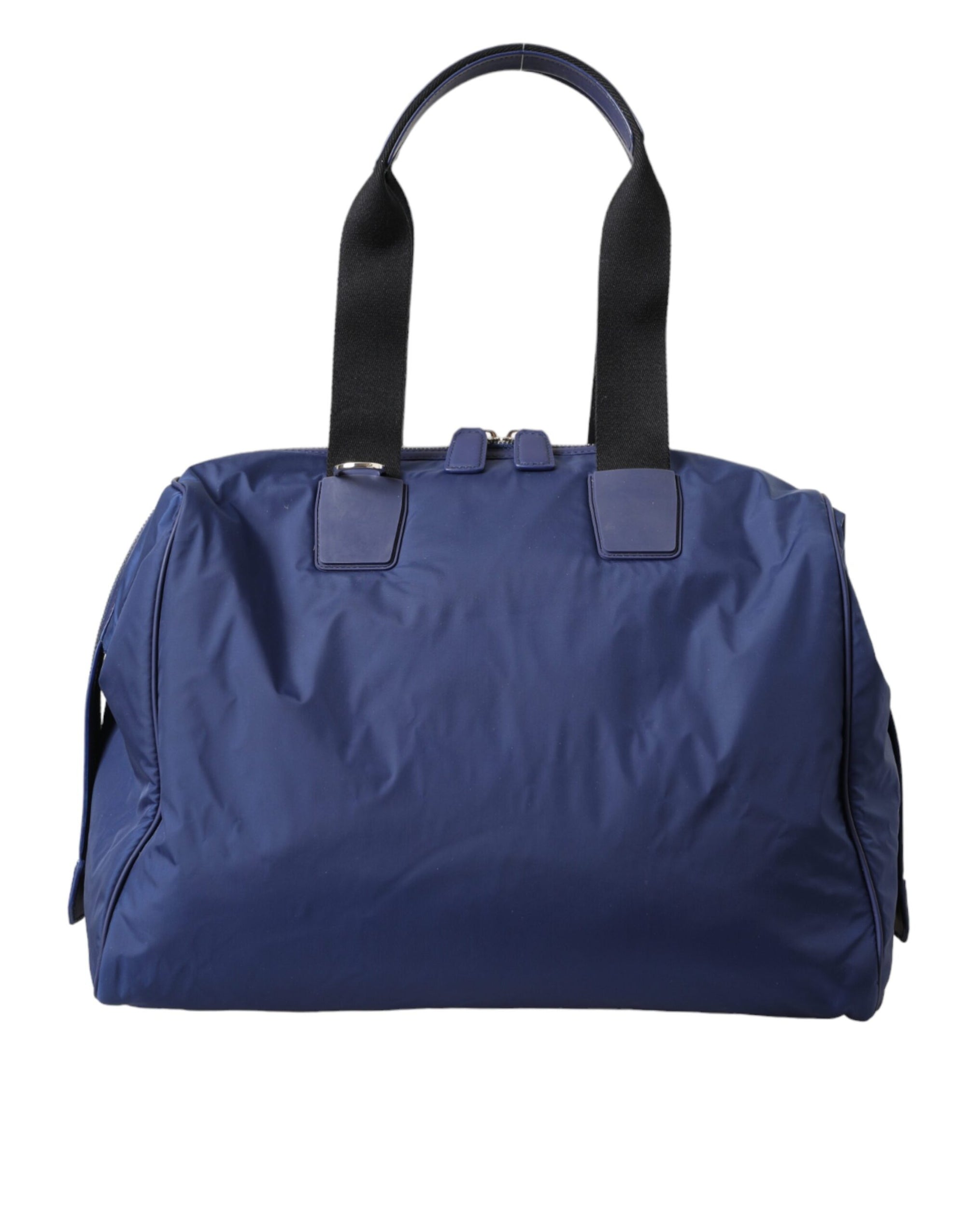 Dolce-Gabbana-Blue-Nylon-Calfskin-Duffel-Bag

