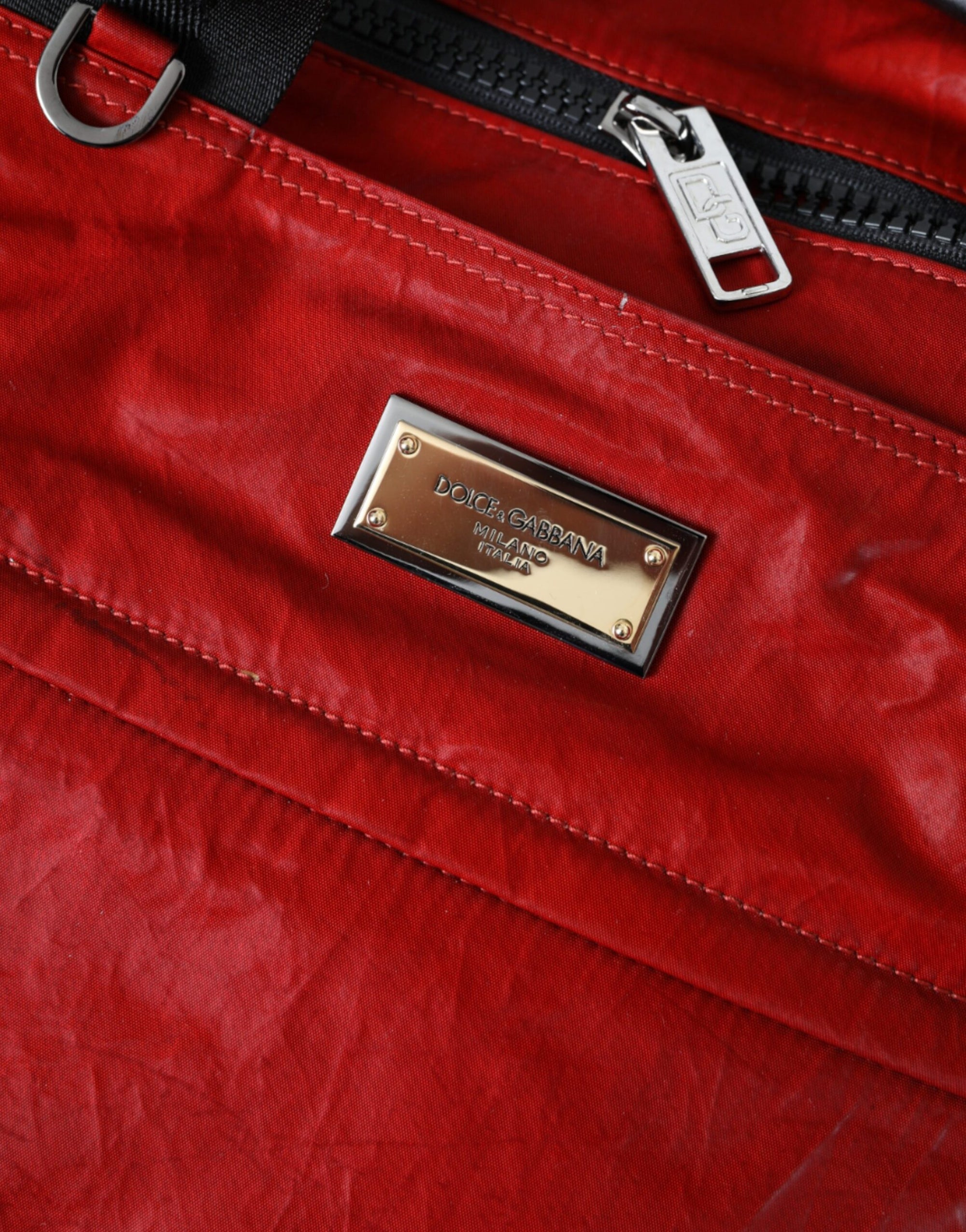 dolce-gabbana-red-nylon-calfskin-duffel-bag-logo-closeup