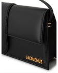 Jacquemus Black Leather Shoulder Bag