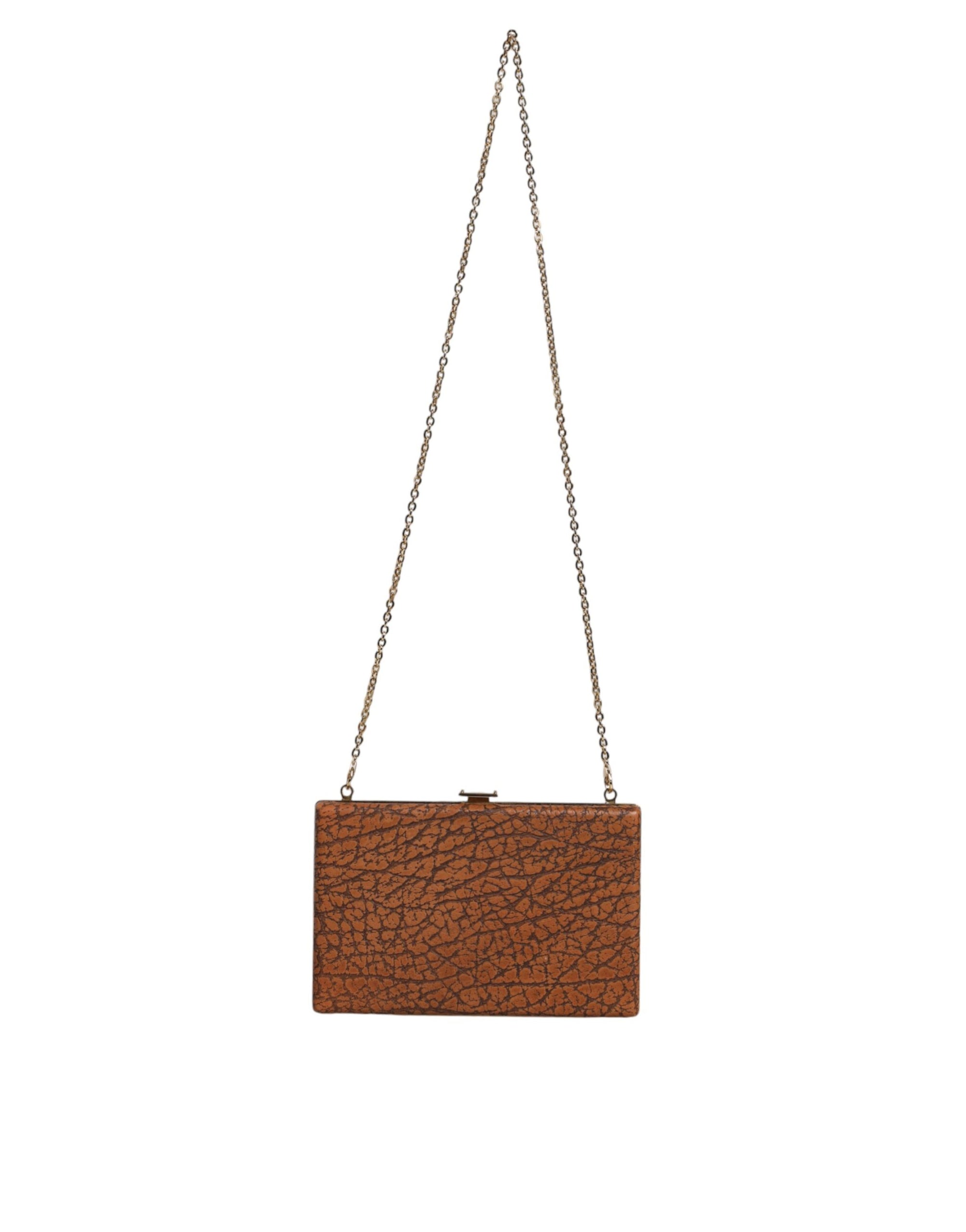 dolce-gabbana-brown-leather-clutch