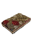 dolce-gabbana-maroon-velvet-clutch-side-view