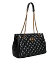 versace-black-quilted-leather-chain-bag-front-view