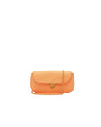 coccinelle-orange-leather-crossbody-purse-front-view