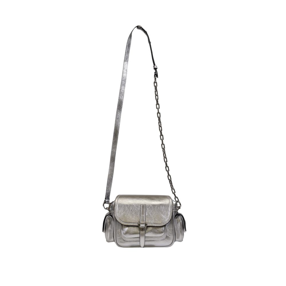 coccinelle-silver-leather-crossbody-bag-front-view