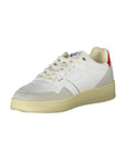 Gas White Artificial Leather Sneaker