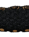 Dolce & Gabbana - Black Tassel Gold Baroque Crystal Clutch