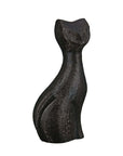 Decoratieve kat sculptuur zwart