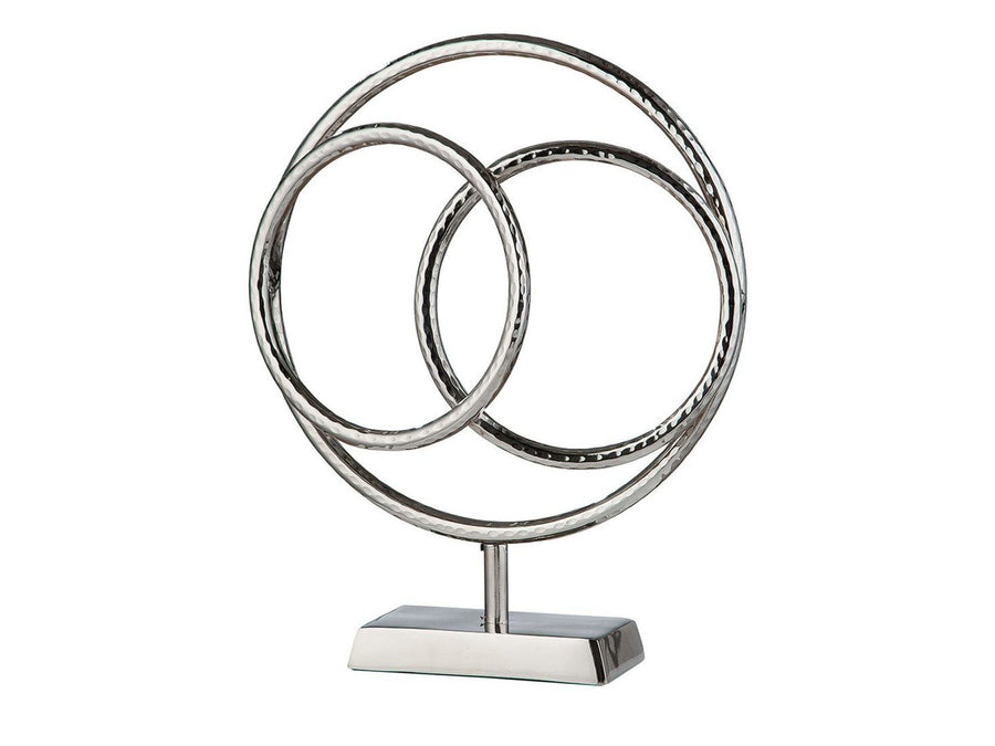 Toeschouwer ondeugd kam Aluminium decoratie ornament - Zilver | Circle | H. 39 cm | Esentimo