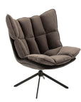 Antraciet Lounge Chair met kussen | Relax stoel