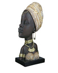 Bust of African woman with headwrap | Zola | H. 38 cm
