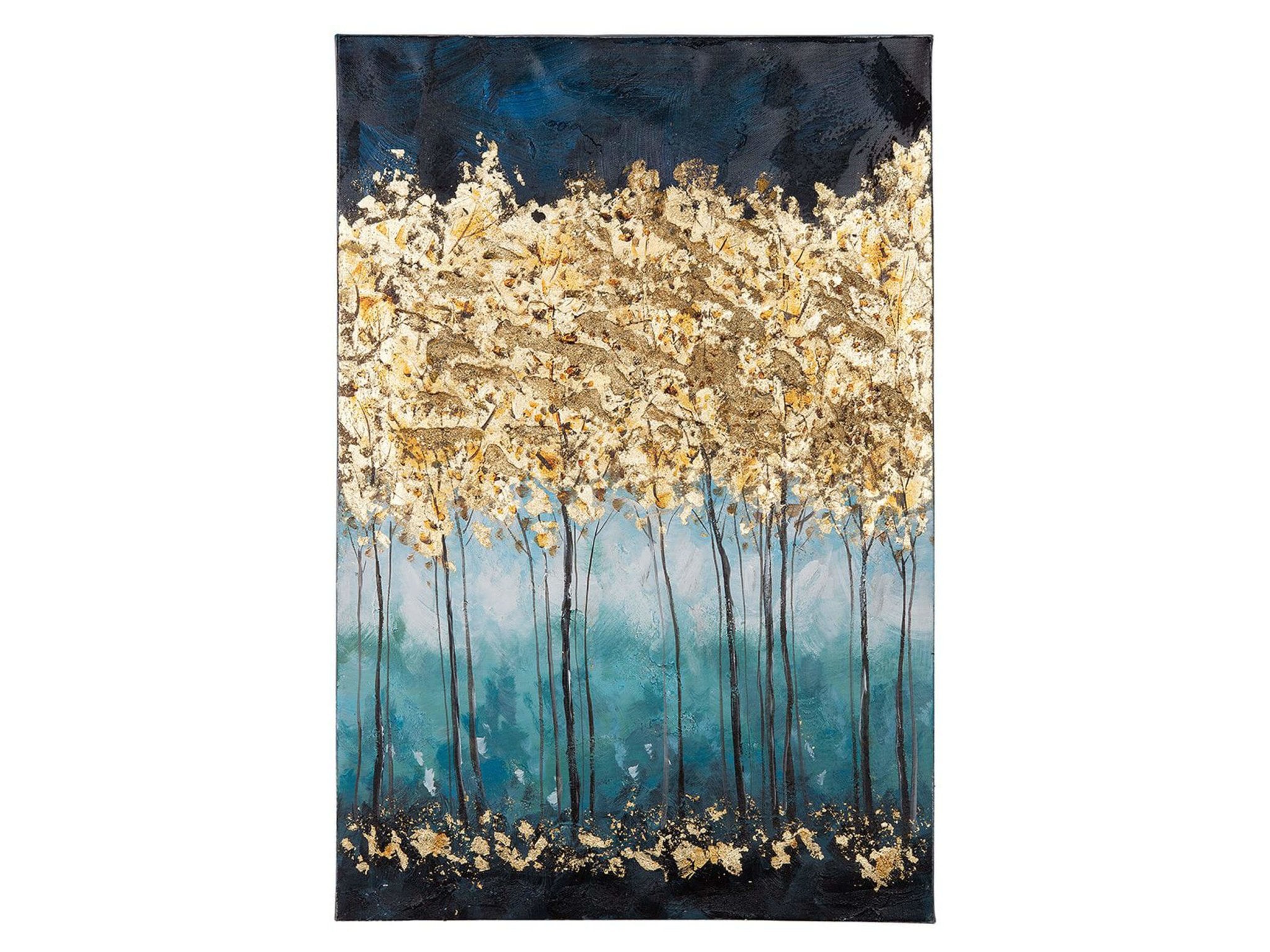Canvas schilderij - Golden forest | H. 90 cm