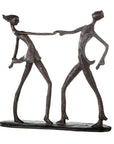Dansend koppel figuur - Brons | Jive | H. 36 cm