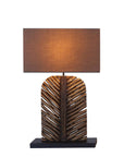 Deco lamp "Foglia" hout | H. 63 cm