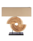 Houten design tafellamp | Geometric | H. 78 cm