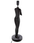 78 cm lange zwarte dameslamp - Lady Black & White - artistiek statement stukje