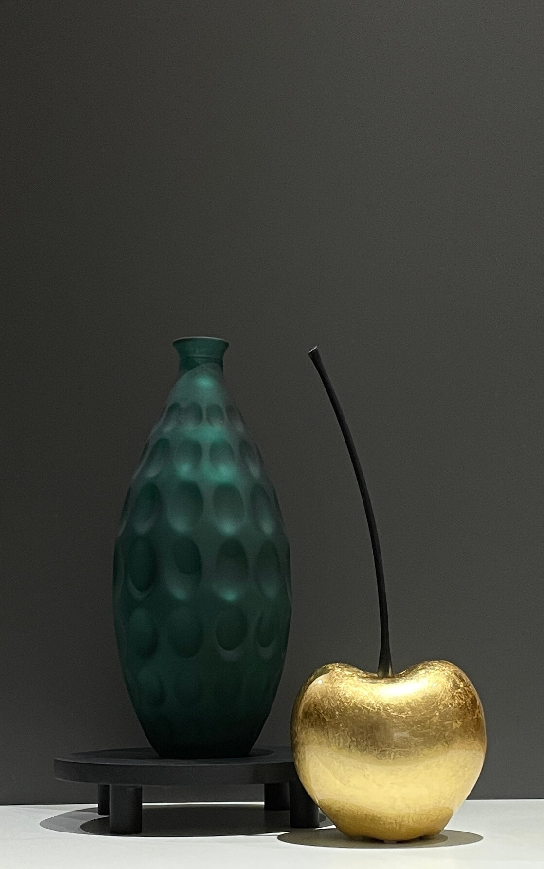 Moderne ovale design vaas in glas | H. 39 cm | Esentimo