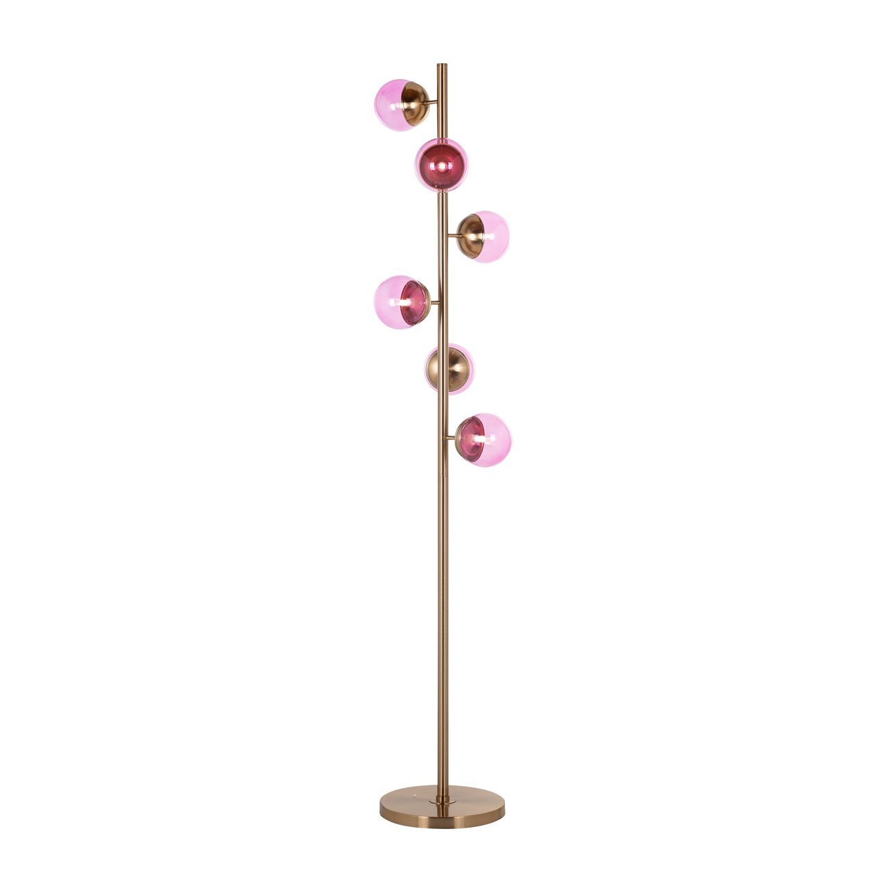 Design vloerlamp roze | Zola | H. 166 cm