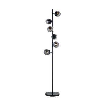 Design vloerlamp smoked black | Zola | H. 166 cm