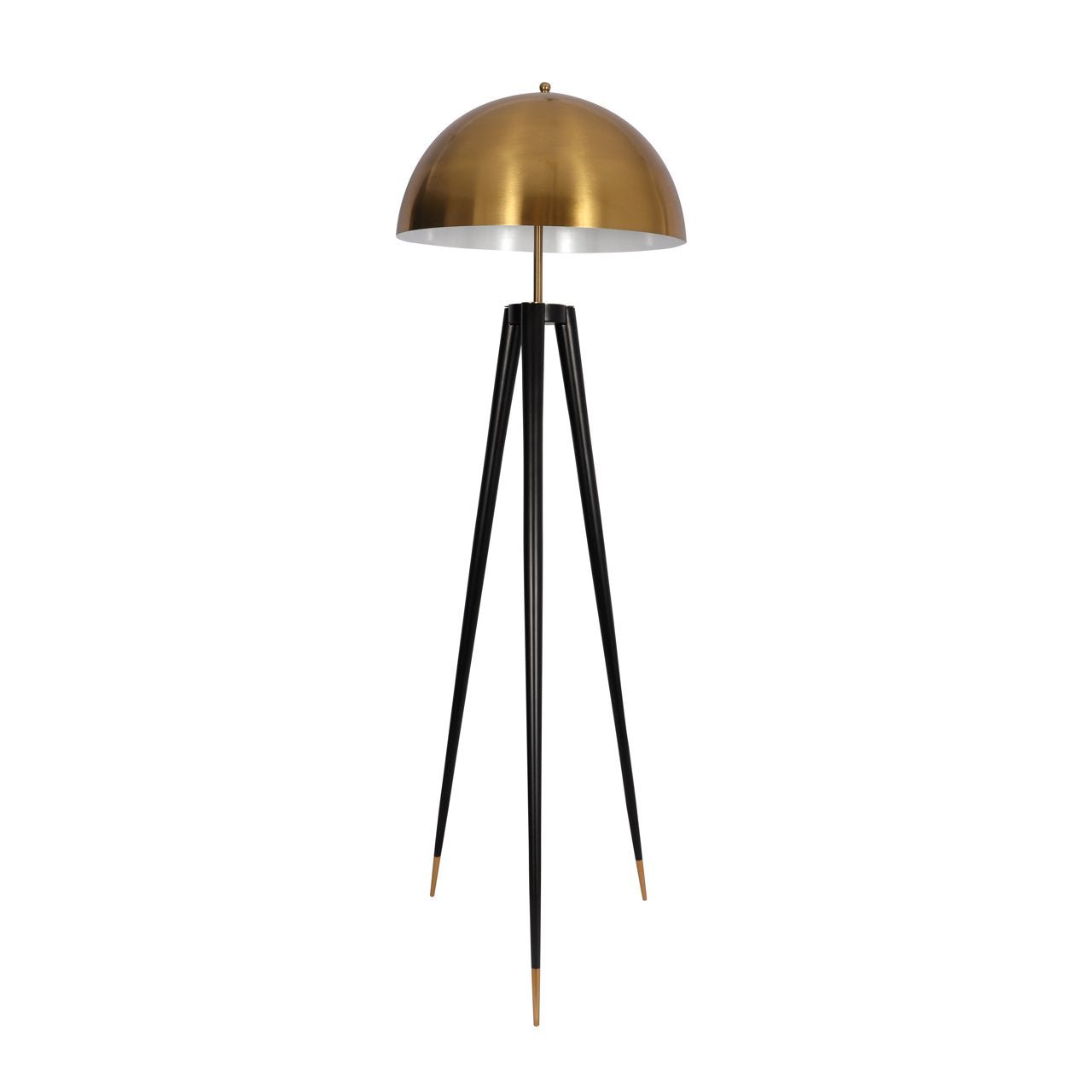 Driepoot vloerlamp met gouden kap | Reeve | H. 158 cm