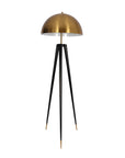 Driepoot vloerlamp met gouden kap | Reeve | H. 158 cm