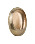 Ei-vormige goud metalen kaarsenhouder | Majlen | H. 45 cm