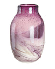 Glaskunst tafelvaas in paars en roze | Porpora | H. 27 cm | Glass Art