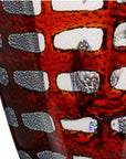 Glass Art Red Design Vase | Enigma | H. 19 cm