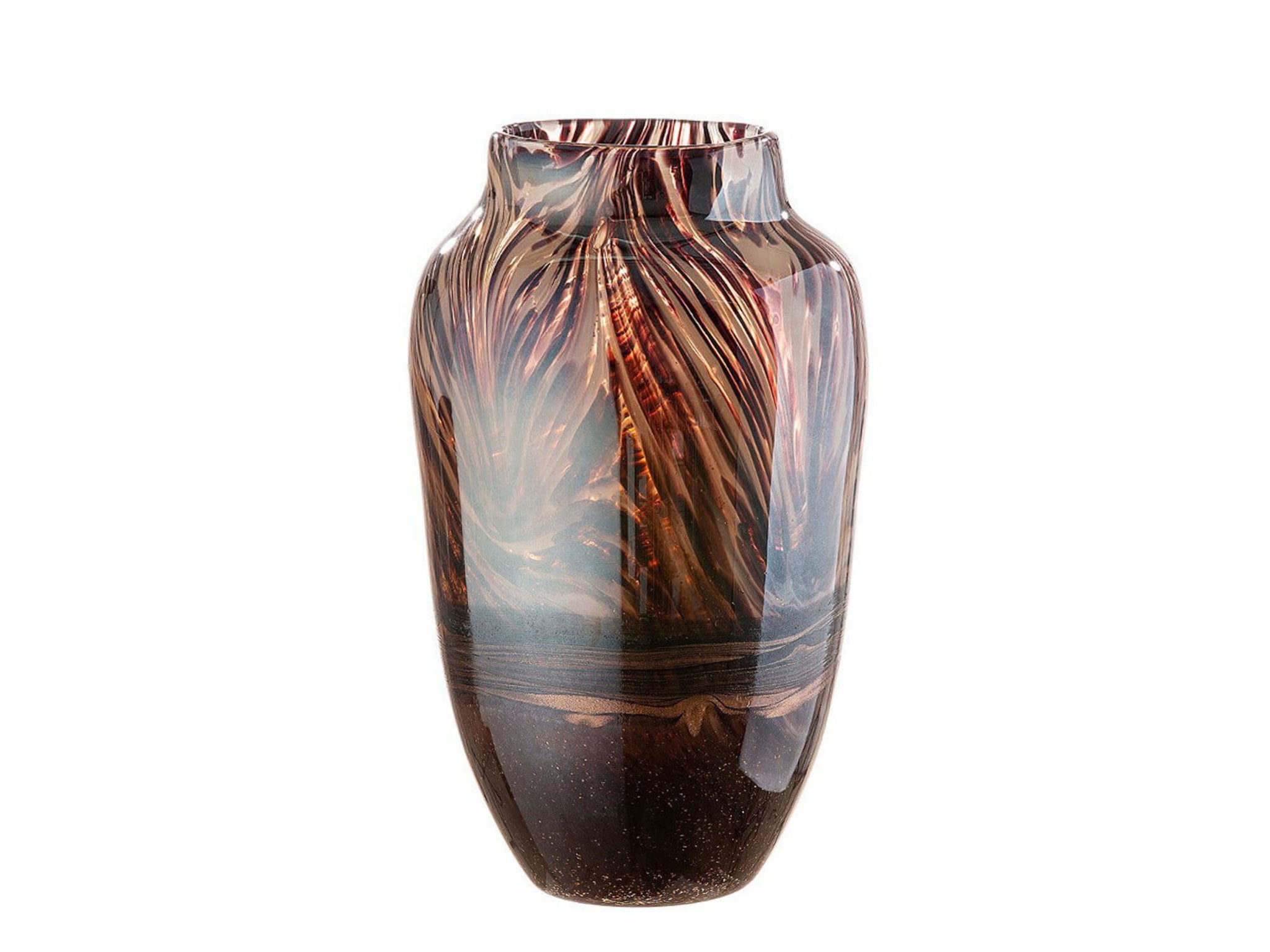 Glass Art Vaas -Bruin | Alessia | H. 29 cm