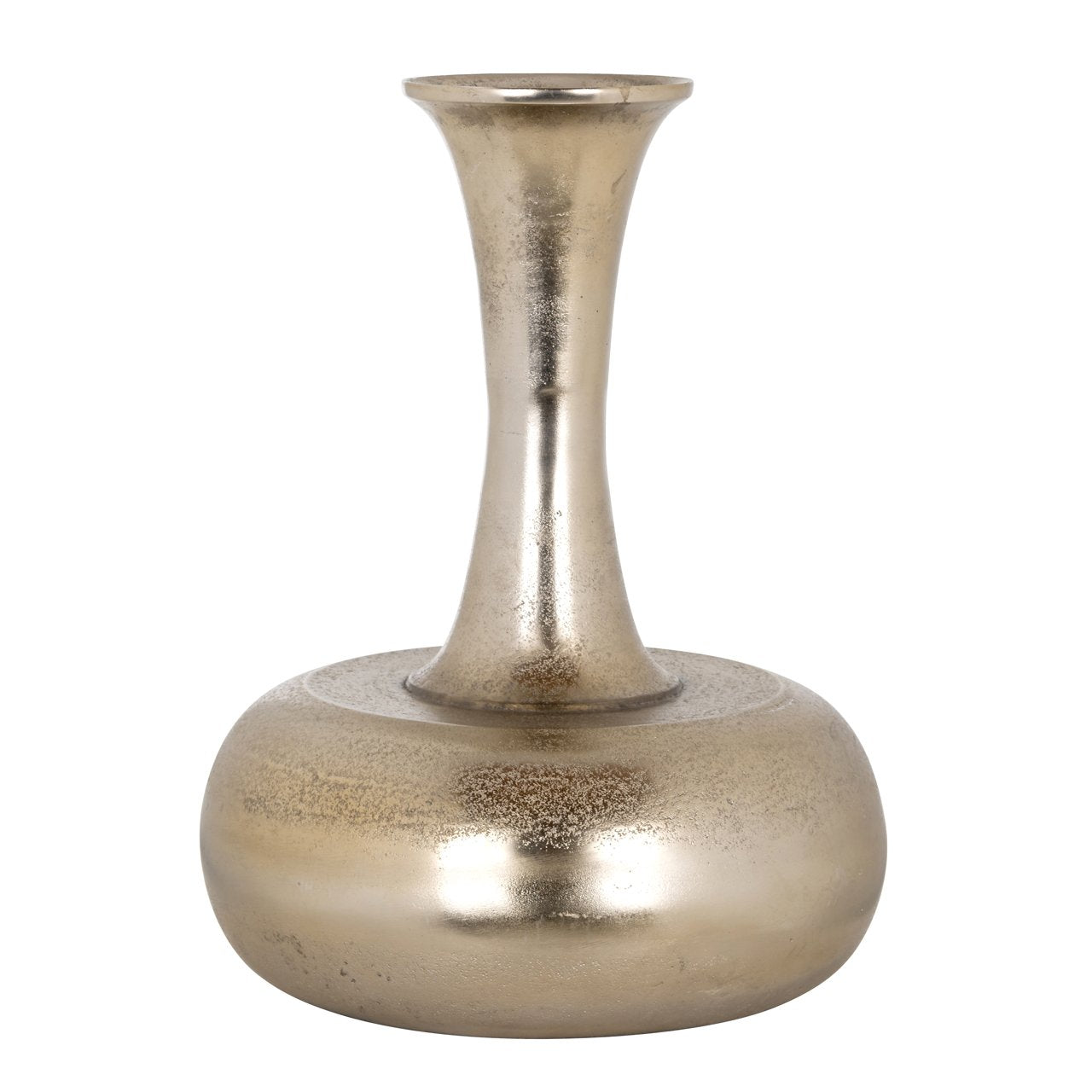 Vase en aluminium doré | Esila | H. 30 cm