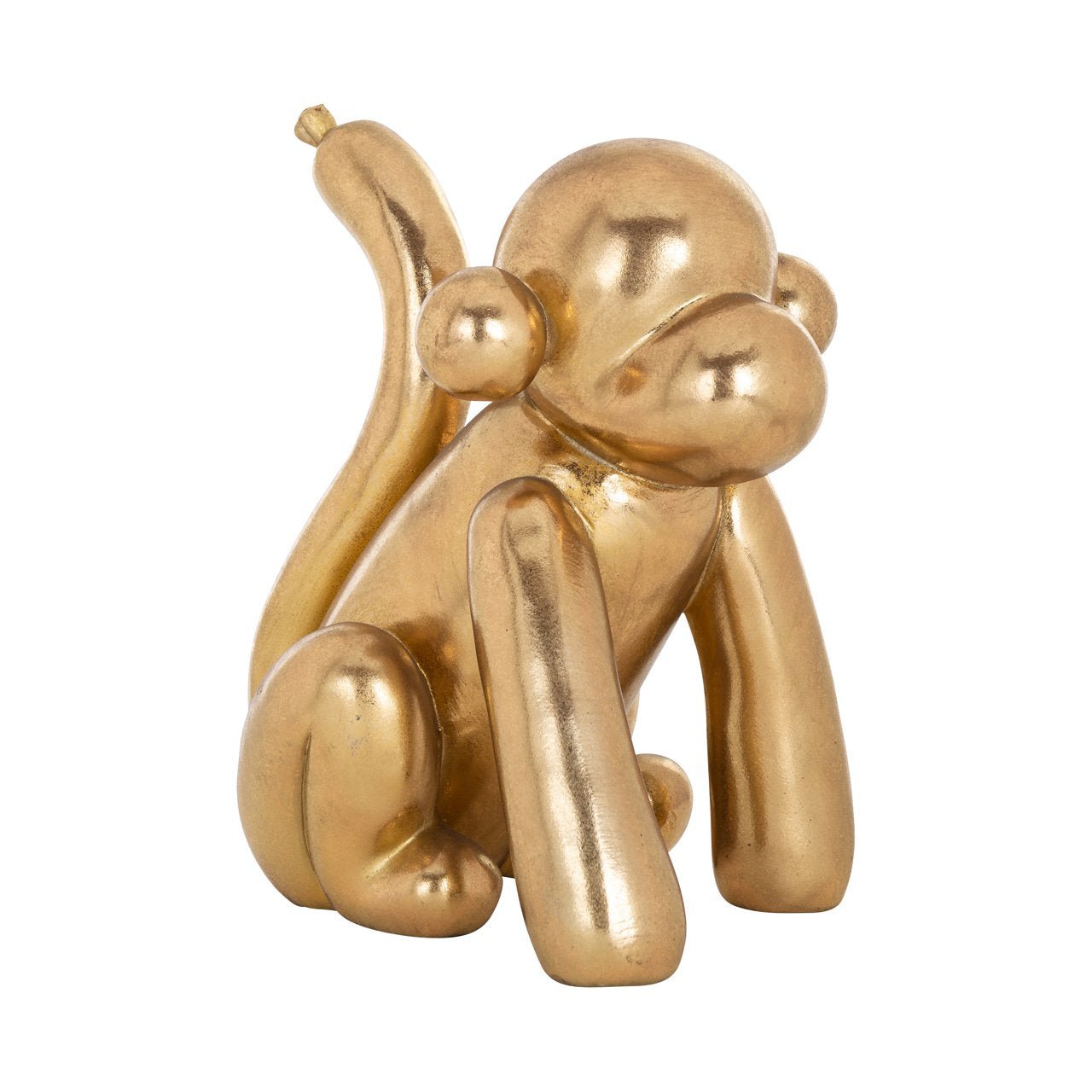 Gouden Ballon Aap decoratief object | H. 25 cm