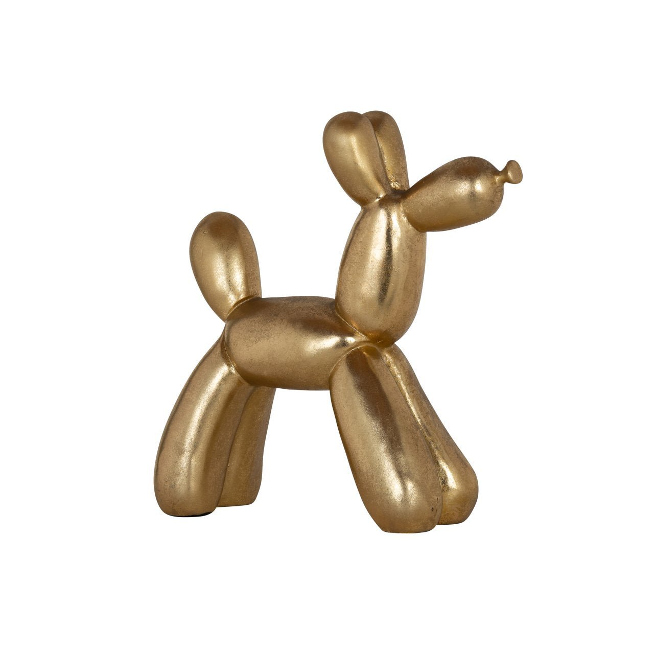 Gouden ballon hond - Jeff Koons stijl | H. 28 cm
