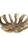 Gouden blad schaal | Big Leaf | W. 54 cm
