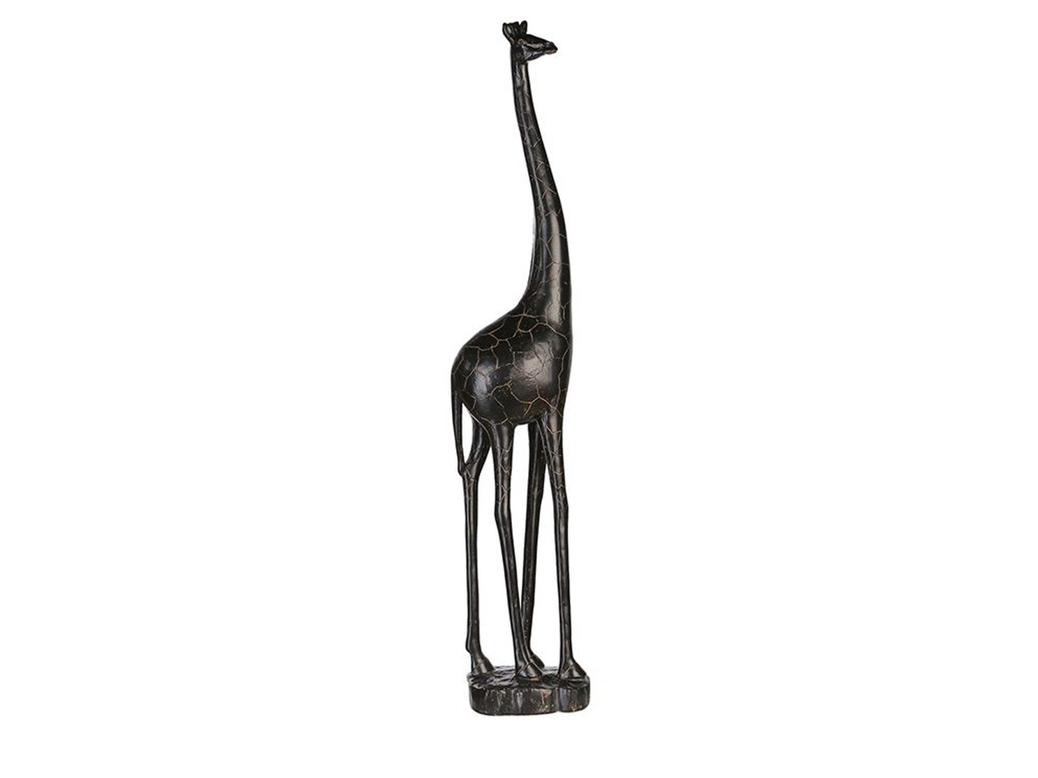 Large giraffe decoration image - Dark brown | H. 94 cm | Essential