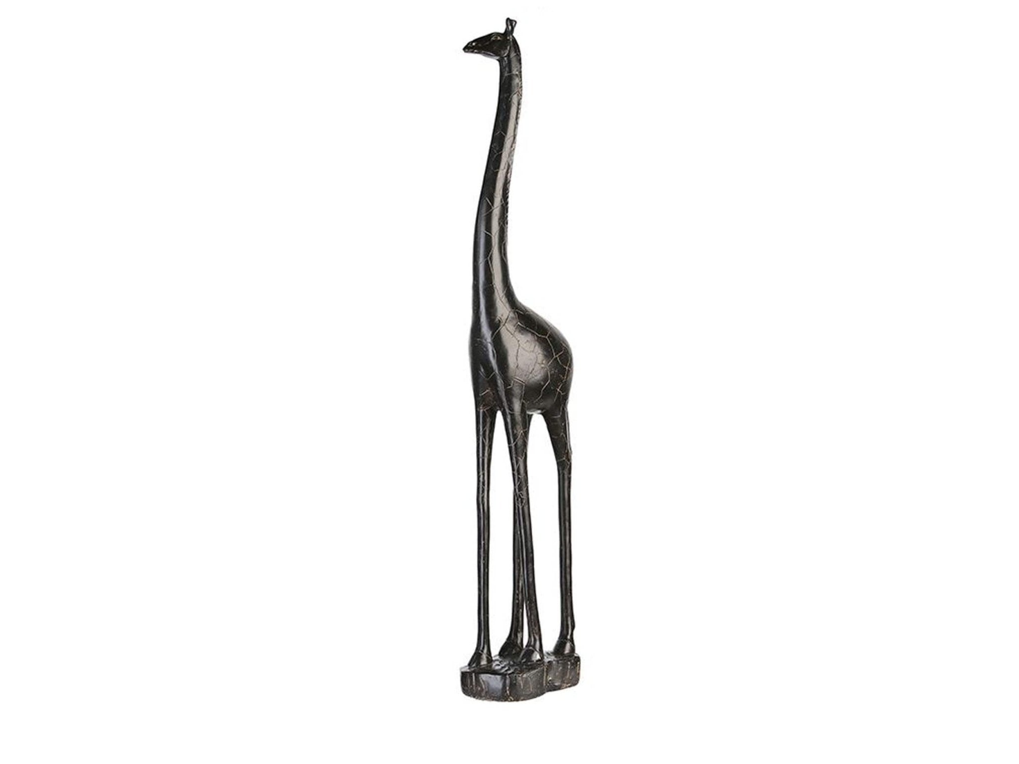 Groot giraf decoratie beeld - Dokerbruin | Anani | H. 94 cm