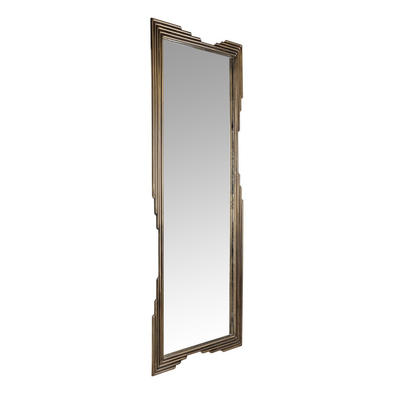 Grote rechthoekige spiegel in antiek gouden lijst | Carlos | 61x142.5 cm