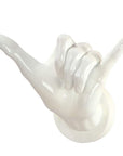 Wanddecoratie Hand - Wit | Call me | H. 14 cm