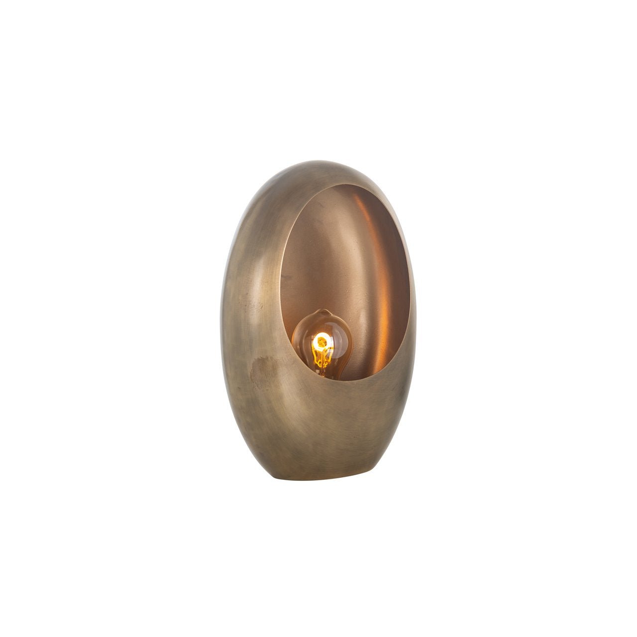 Small egg-shaped table lamp - Gold | Lela | H. 30 cm