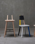 Naive stoelen collectie - wissel onderling van kleuren voor een unieke blend - Designer stoelen aanschaffen