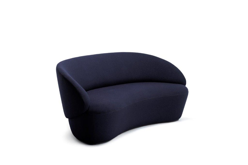 Naives Sofa 2-Sitzer Camira Yoredale Tintenblau | Designer-Sofa