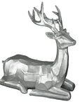 Polygon image of a reclining deer | Cooper