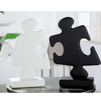 Decoratieve puzzelstukken verkrijgbaar in wit en zwart
