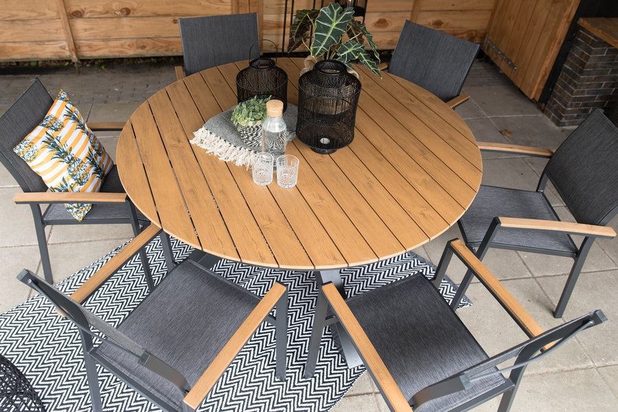 Krimpen Betreffende Hinder Runder Gartentisch aus Polywood und Aluminium | Arezzo | 150cm | ESENTIMO