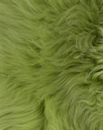 Peau de Mouton Islandais - Vert | normale | 100x65cm