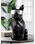 Sculptuur "Cool Dog" zwart | H. 35 cm
