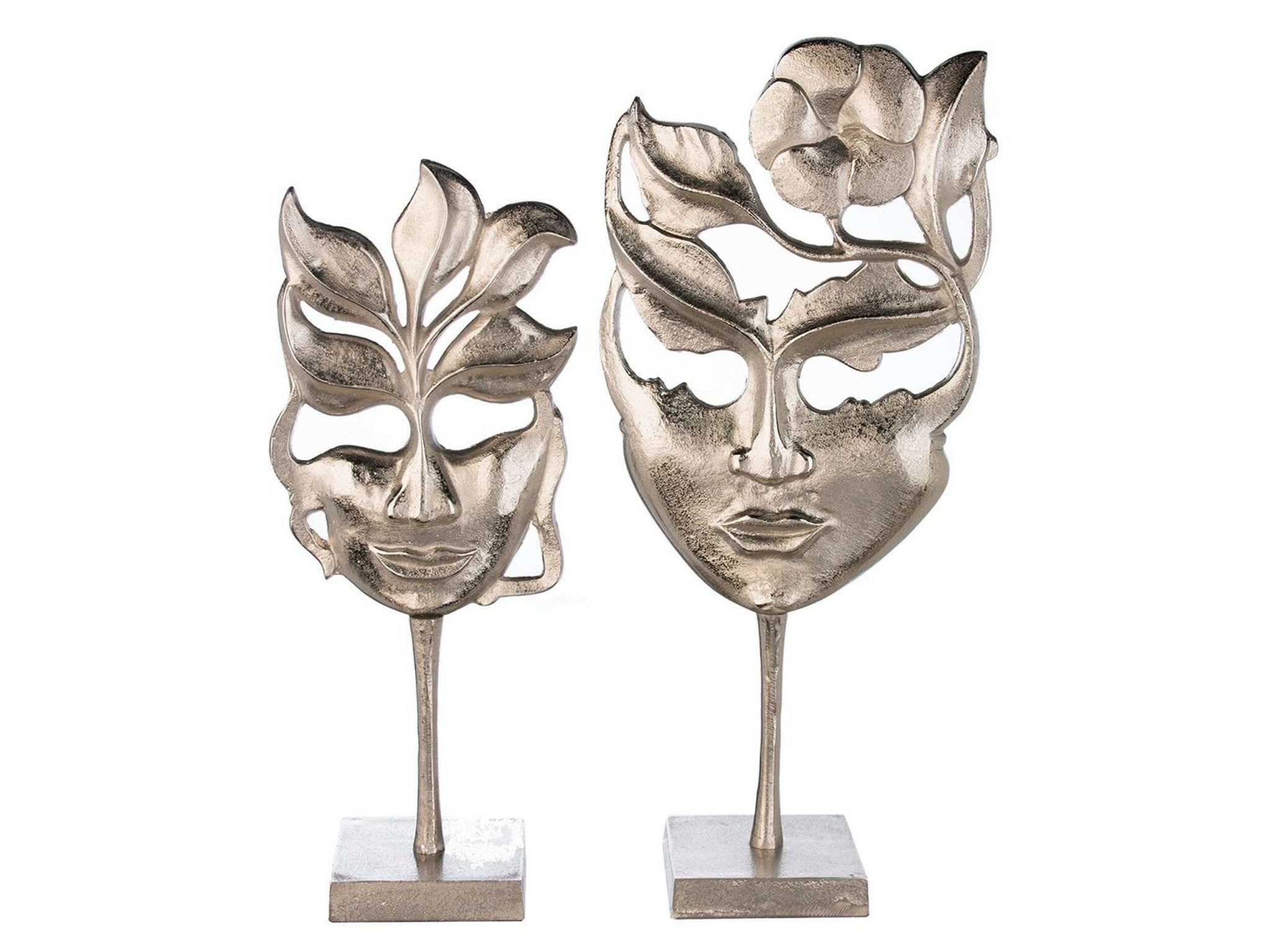Venetiaans carnaval-geïnspireerd masker sculptuur voor huisdecoratie