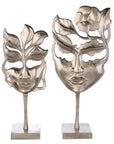 Venetiaans carnaval-geïnspireerd masker sculptuur voor huisdecoratie